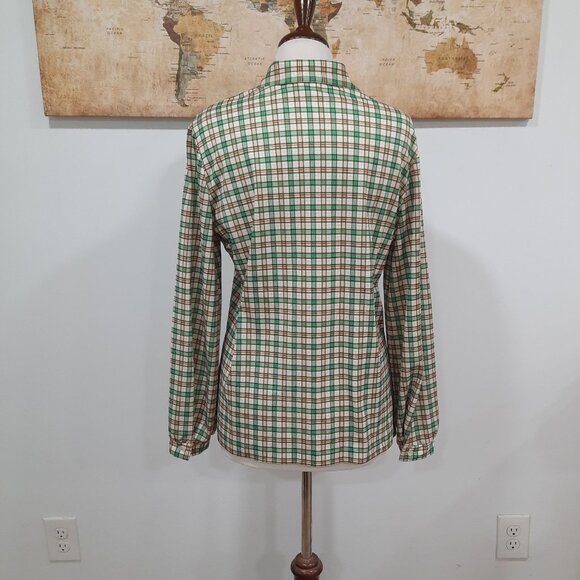 Vtg 70s Christmas plaid shirt - Graff brand - Picture 4 of 10
